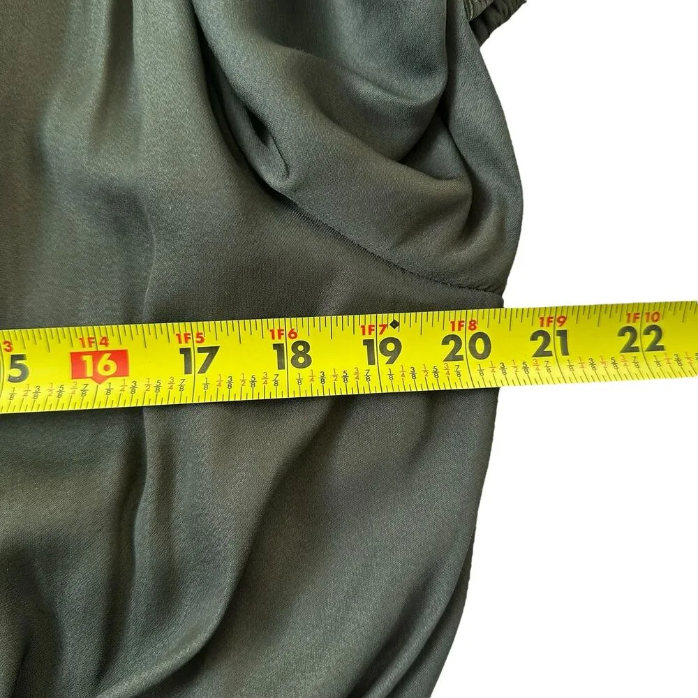 Grade & Gather Green Smocked Waist A-line Dress Women Size Large | 67-8 - Image 6