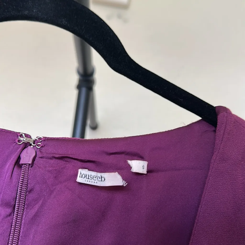 HOUSE OF CB‎ 'Marcella' Merlot Plunge Corset Dress NWOT Size S - Image 5