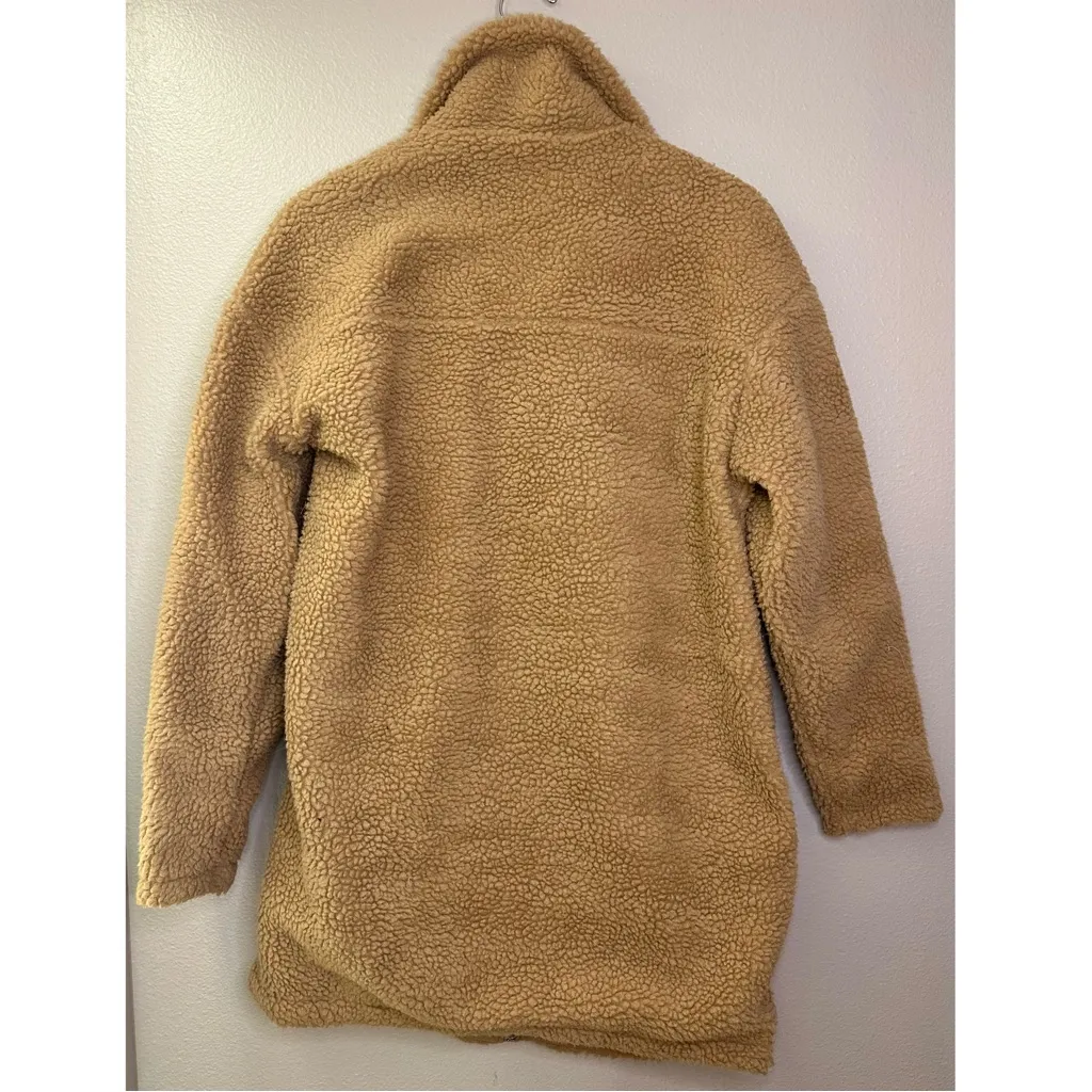 Spiritual Gangster Lexi High-Pile Fleece Coat Camel Teddy Jacket - Image 4