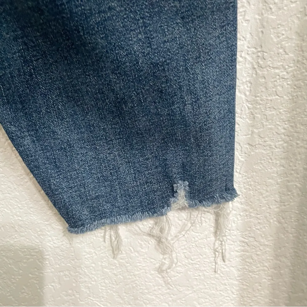 Silver Jeans Women’s Denim Blue BoyfriyFit Distressed Chewed Frayed Hem Size 30 - Image 9