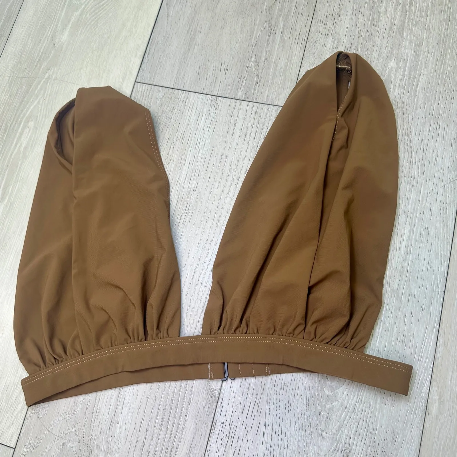 Bumpsuit The Eddie swim top chestnut maternity‎ swim top bathing suit XL brown - Image 4