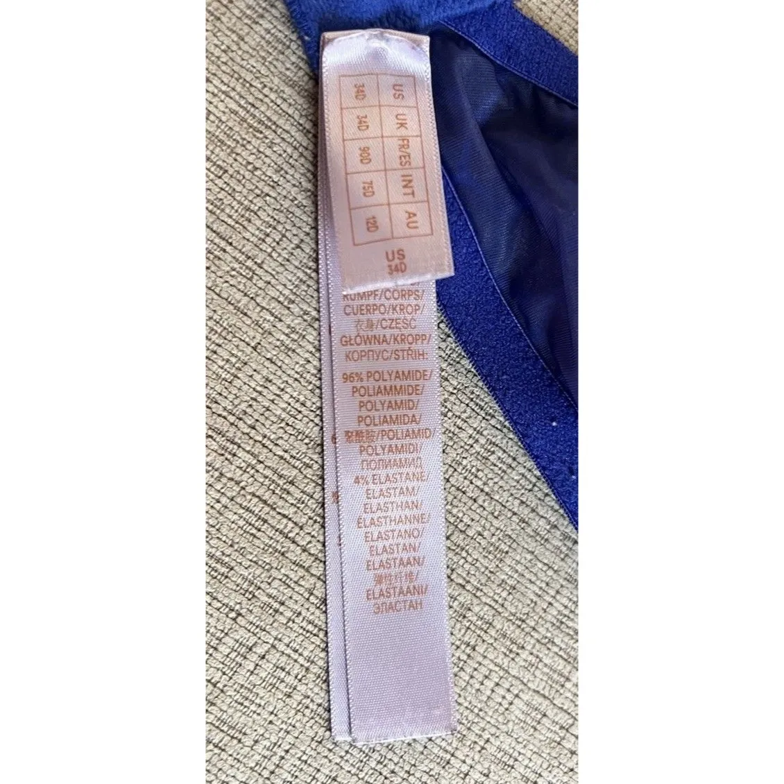 Savage x Fenty Women’s 34D Baroque Bondage Unlined Balconette Bra Blue Size undefined - Image 6