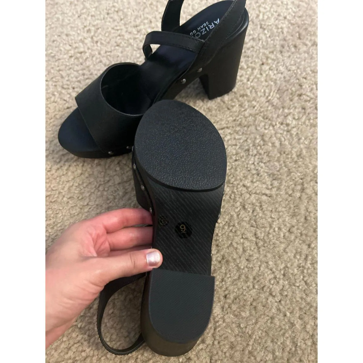 Arizona shoes chunky fun size 9 black a02 - Image 5