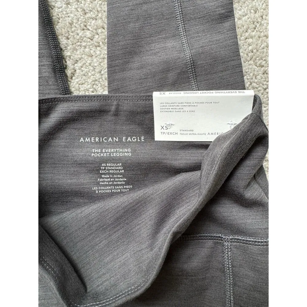 NWT American Eagle Charcoal Gray The Everything Pocket Leggings Women’s Size XS - Image 5