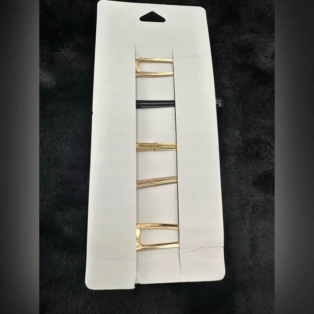 Chic Gold and Silver Teddy Bear Hair Clip Set - Image 2