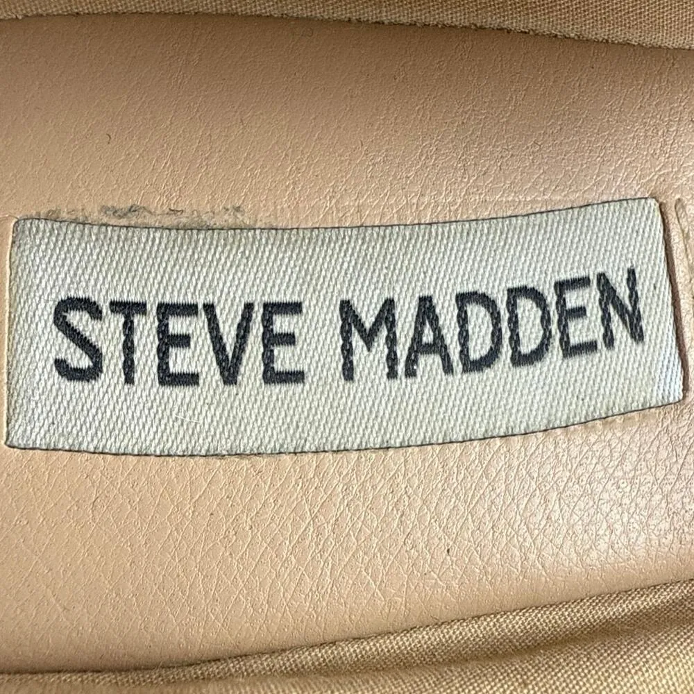 Steve Madden Vinetta Women's Black Rhinestone Studded Mary Jane Ballet Flats 7M - Image 6