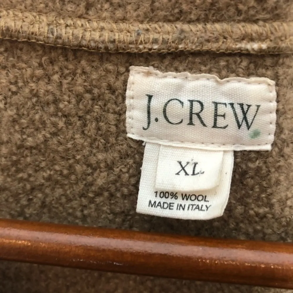J. Crew 100% wool tan beige jacket made in Italy - Image 2
