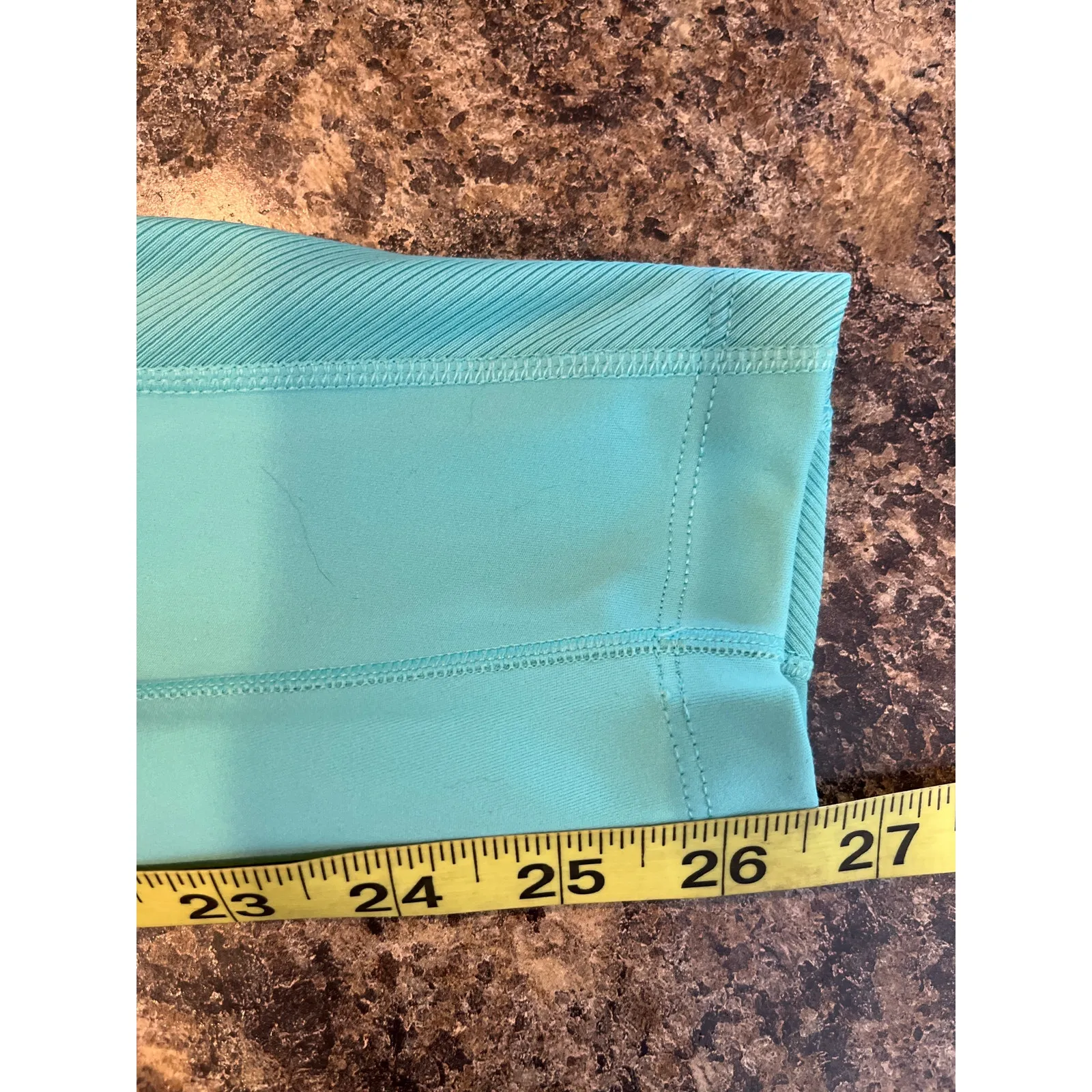 Nike Dri Fit Teal Baby Blue Leggings Size Small Cross Over Front‎ - Image 7