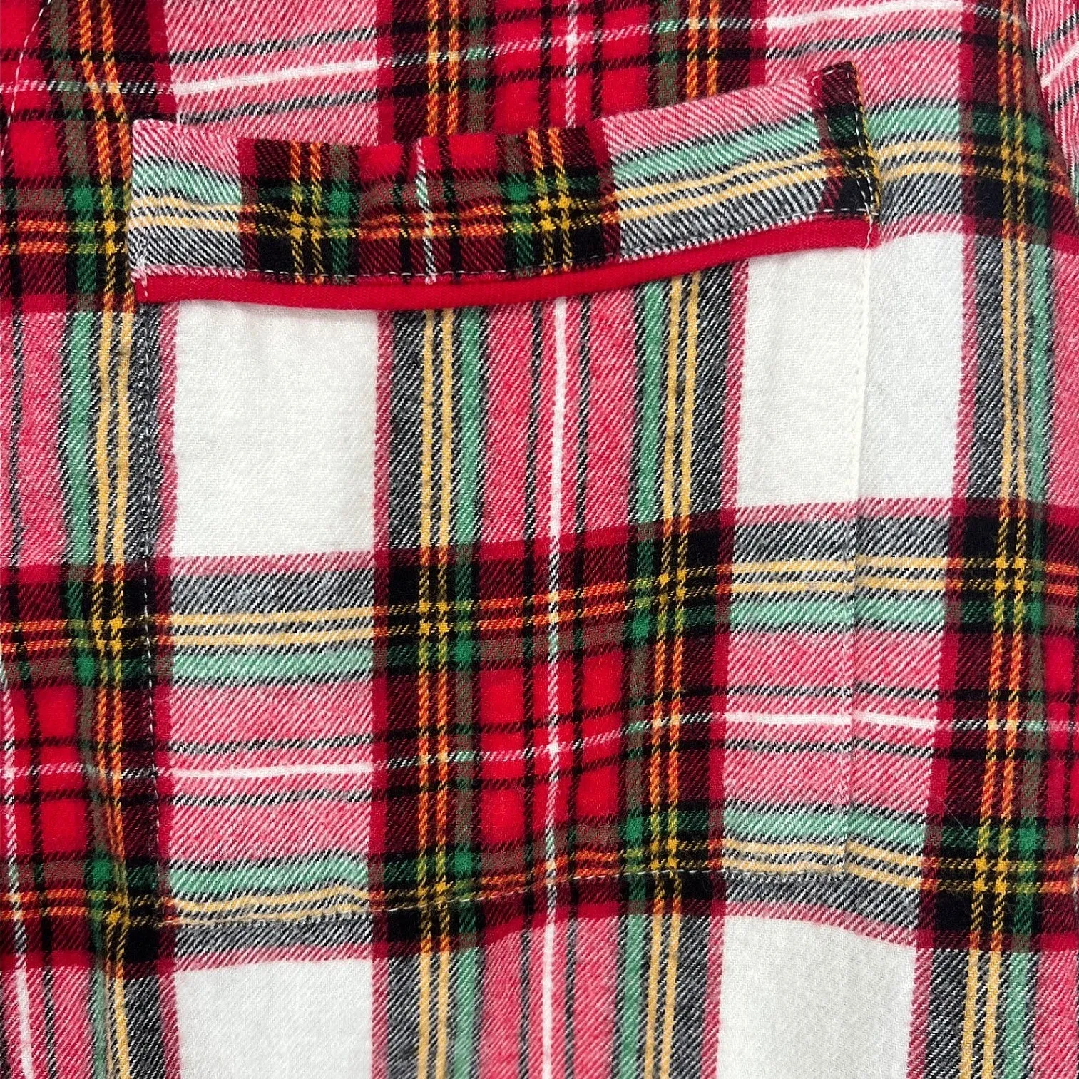 Hanna Andersson Womens Holiday Flannel Nightshirt Plaid Medium Cotton EUC Red - Image 4