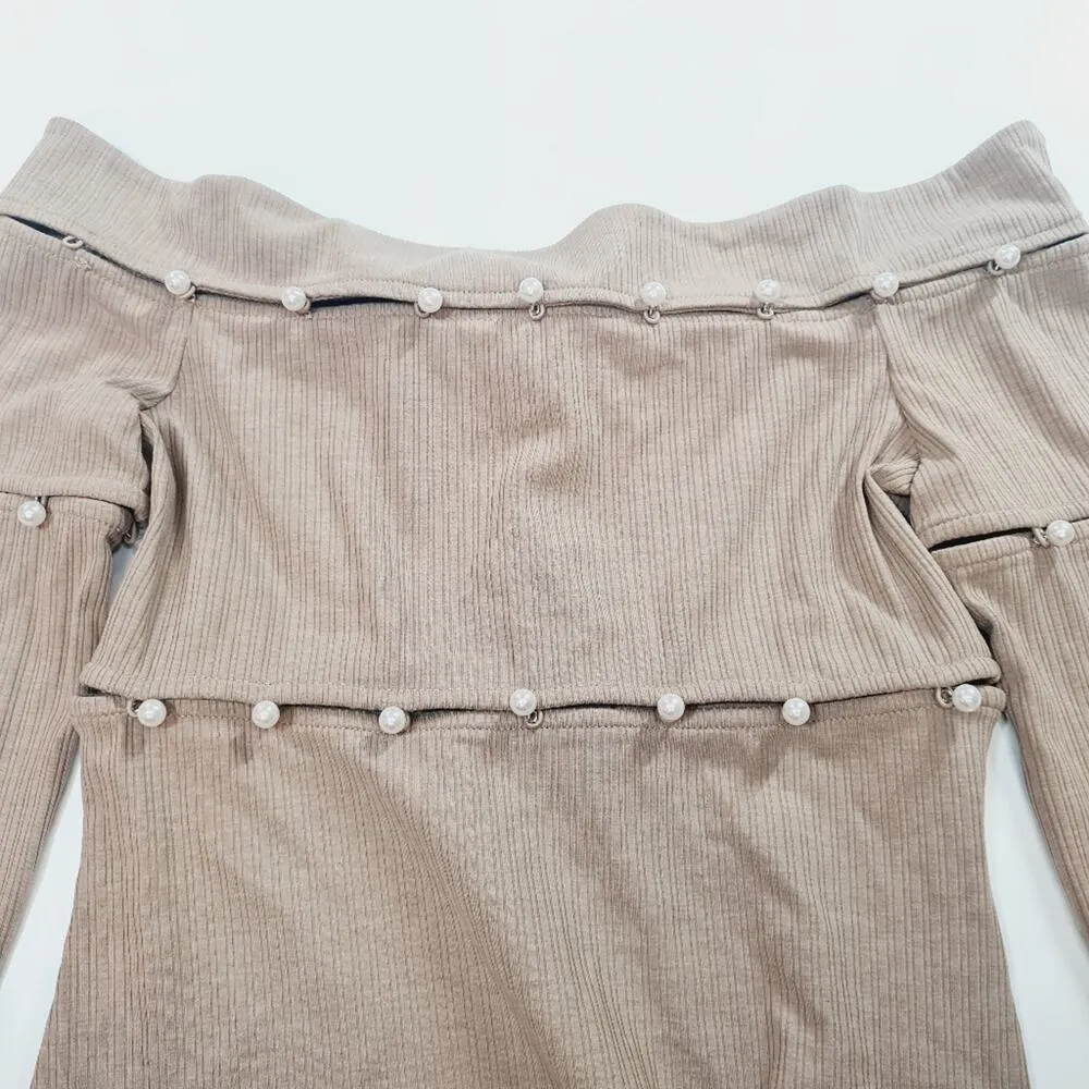 h:ours Delhia Mini Dress in Camel Medium - Image 7