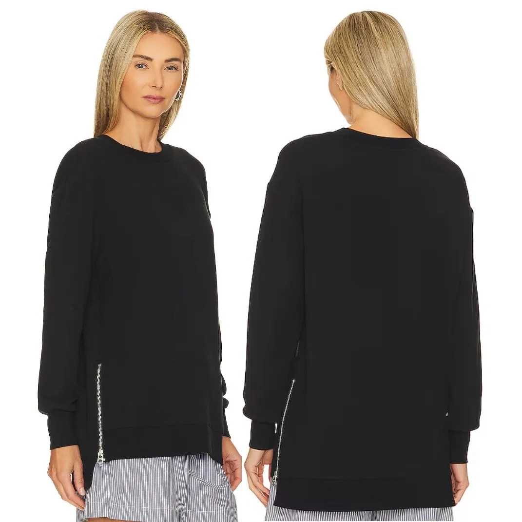 VARLEY Charter Sweat 2.0 DoubleSoft Crewneck Long Sleeve Sweatshirt Black - Image 11