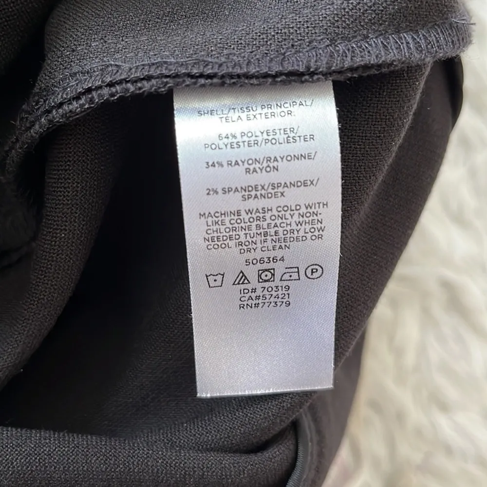 ANN TAYLORS kirt Women’s Belted Pencil knee length in BLACK size 12 - Image 9