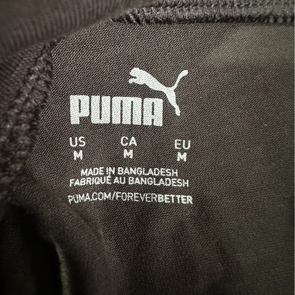 Puma Women's Black Leggings with Logo - Image 3