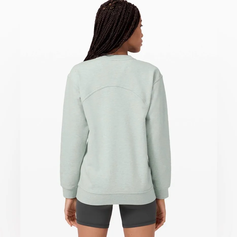 Lululemon Size 4 “All Yours” Crewneck in Heathered Island Mist - Image 2