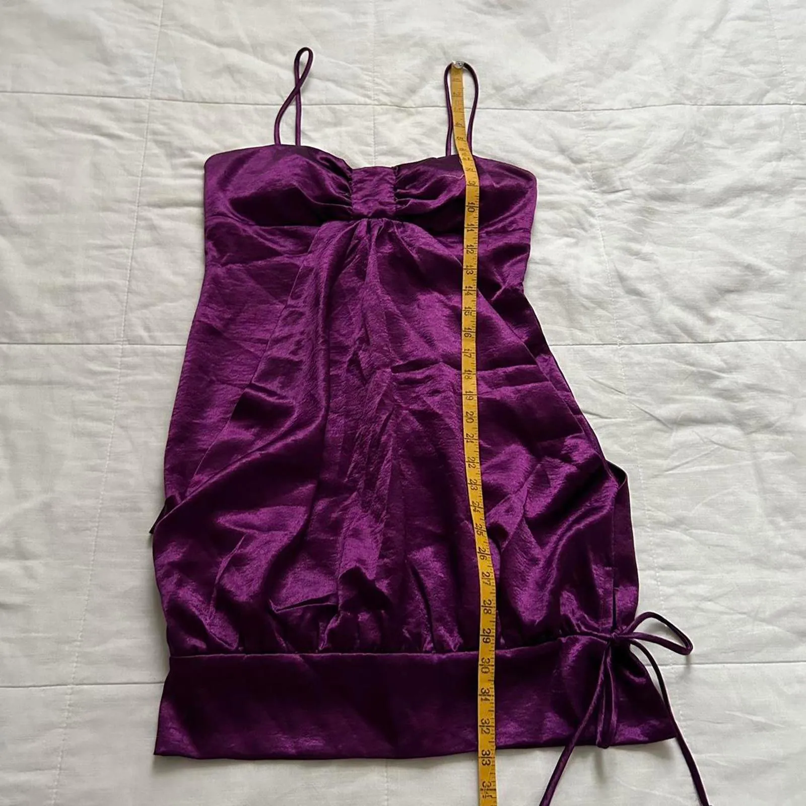 Purple City Triangles babydoll bubble hem dress - Image 5