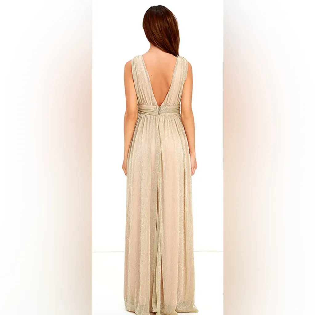 Lulus Ladies' Night Gold
Kaftan Dress - Image 3