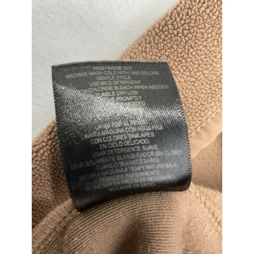 Womans 32 Degree Heat Long Sleeve Pullover Sweatshirt Medium Brown 1/4 Snap Up - Image 4