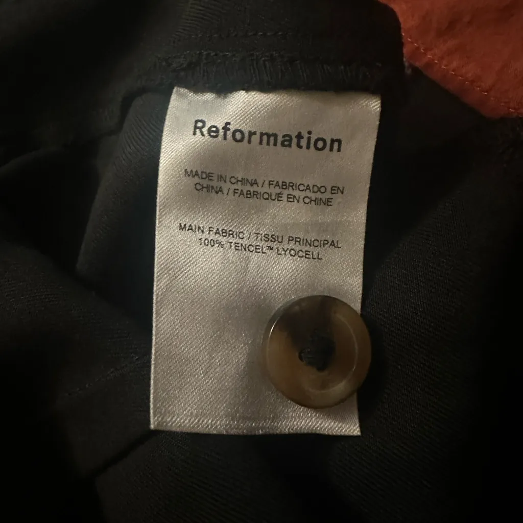 Reformation Petites Pleated Front Mason Pant Black Size 2P - Image 5