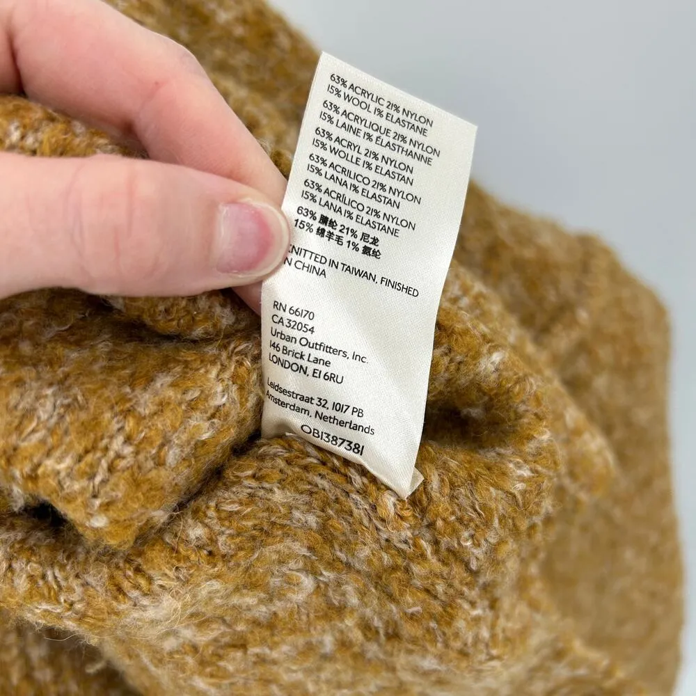 Free People Moira Wool-Blend Slouchy Tunic Sweater Honeycomb Small - Image 8