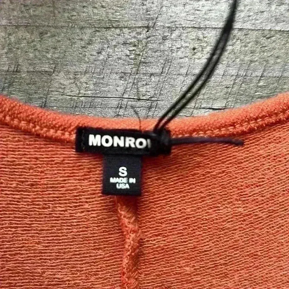 Monrow $128 Revolve Comfy Faded Rust Supersoft Easy Romper Size Small NEW NWT - Image 4