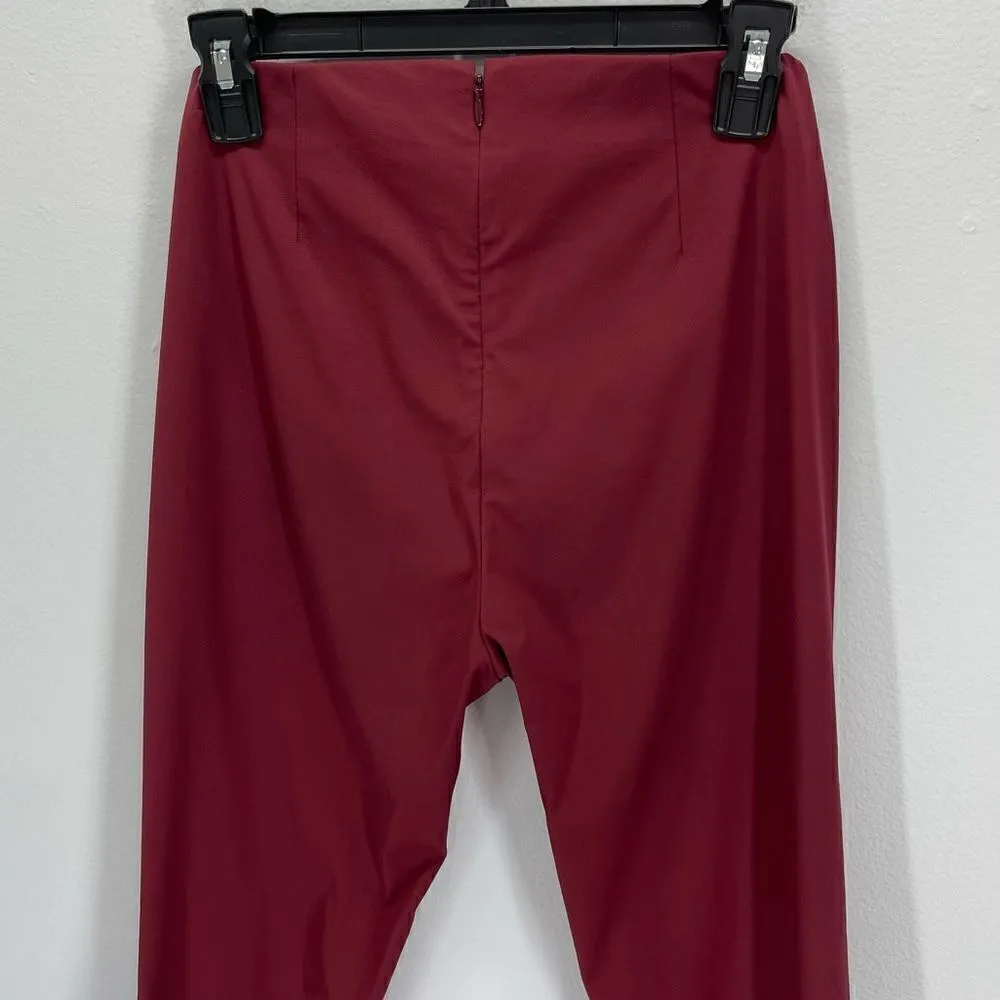 Theory Neoteric Skinny Cropped Pants (Burgundy) - 4 - Image 6
