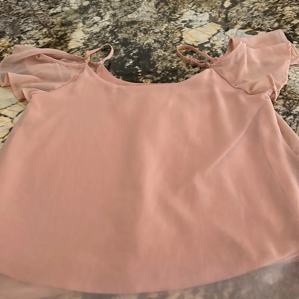 Cold shoulder shear overlay blouse - Image 5