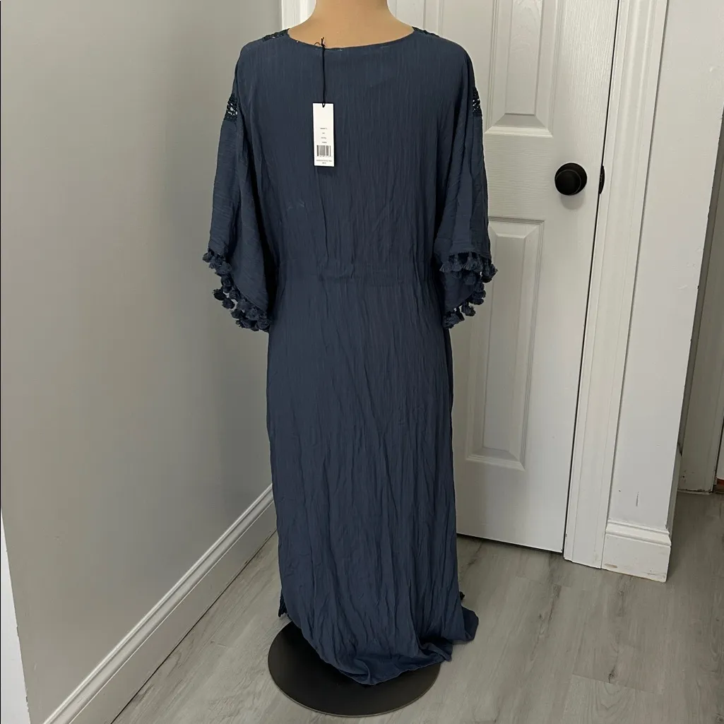 Michael Stars Farrah Caftan in Lake - Image 3