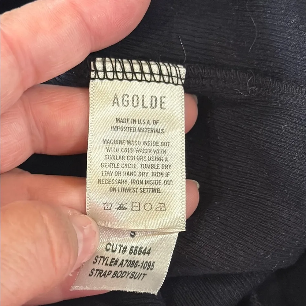 Agolde Black V-Neck Bodysuit - Image 7