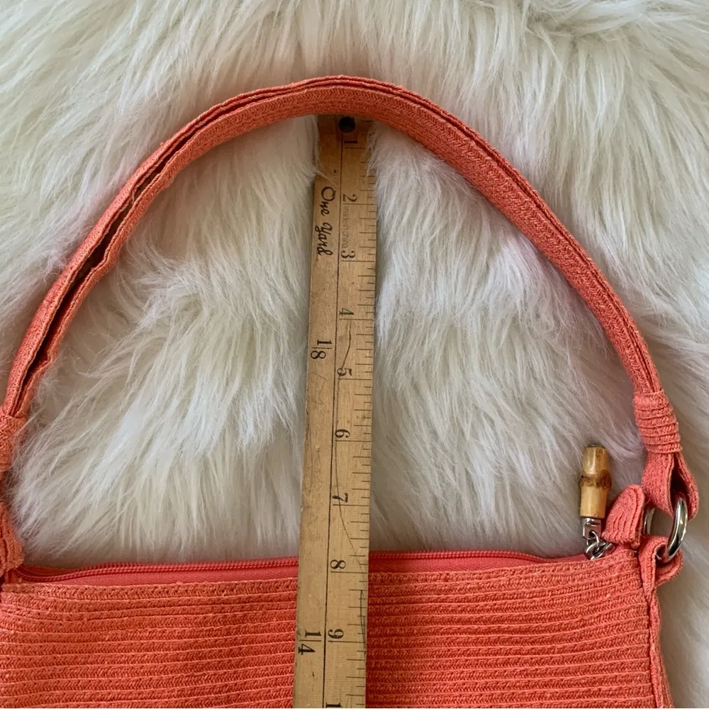 Talbots Woven Coral Small Shoulder Bag - Image 11