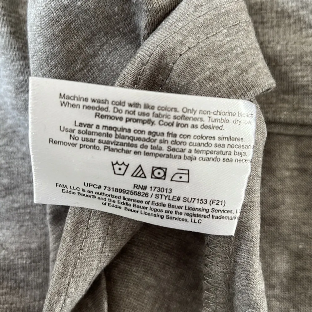 Eddie Bauer Men’s short sleeve Basic Tee in heather gray size Large - Image 11