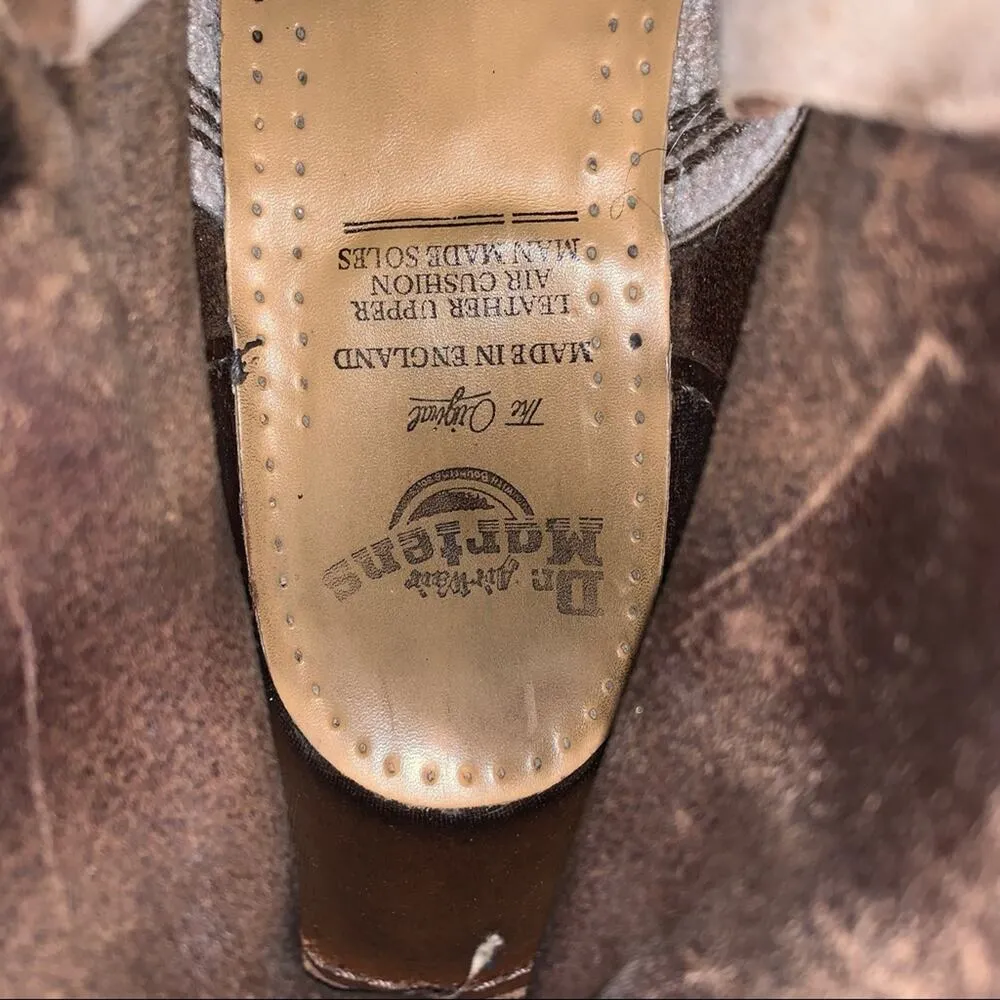 Doc Dr Martens 1460 lace up boot brown Made in England UK8/UW10 - Image 9