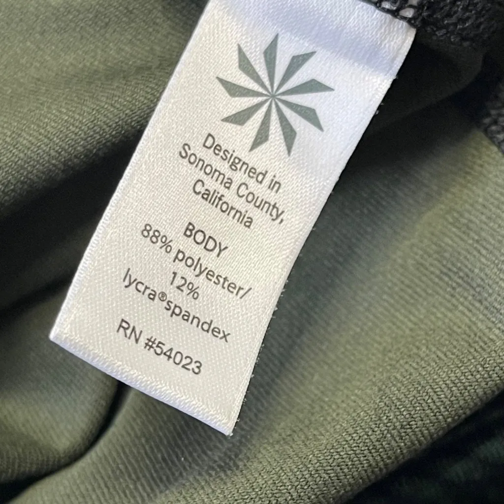 Athleta High Rise Chaturanga Tight Cloud Women's M Full Length Leggings Green - Image 6