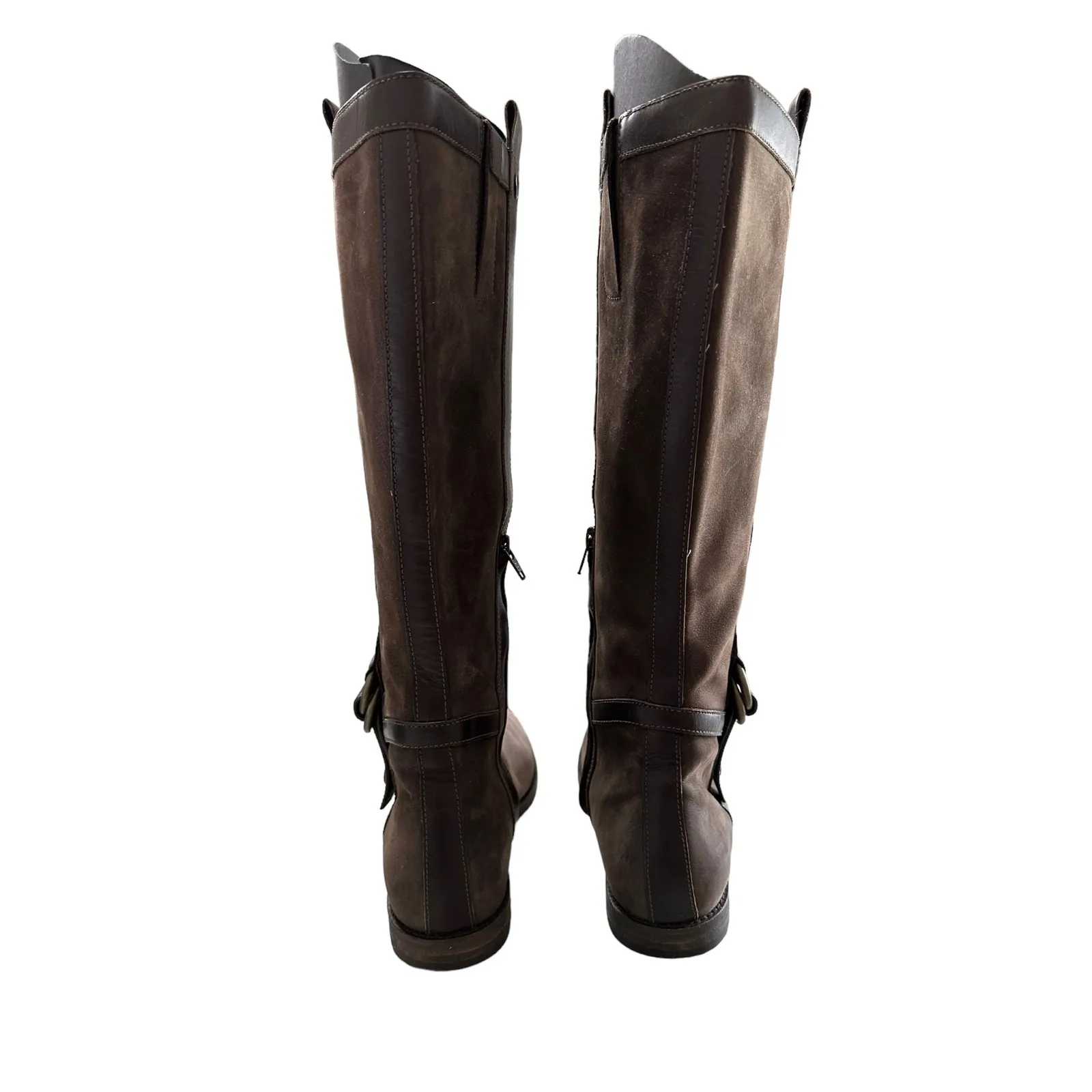 Cole Haan brown leather harness pull on knee high boots size 8.5‎ - Image 5