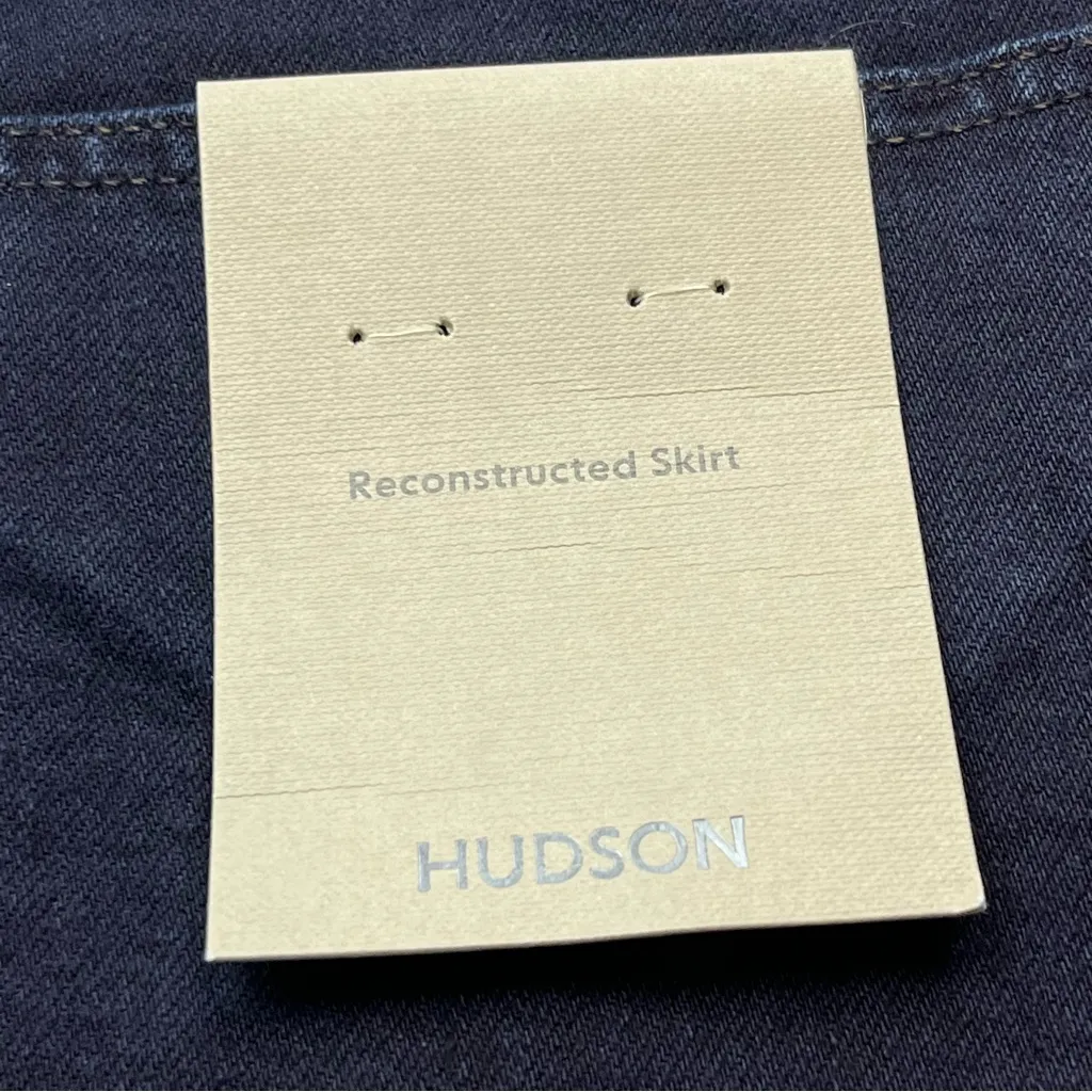 Hudson Jeans Reconstructed Skirt Womens Size 30 Dark Blue Denim Zipper‎ NEW - Image 5
