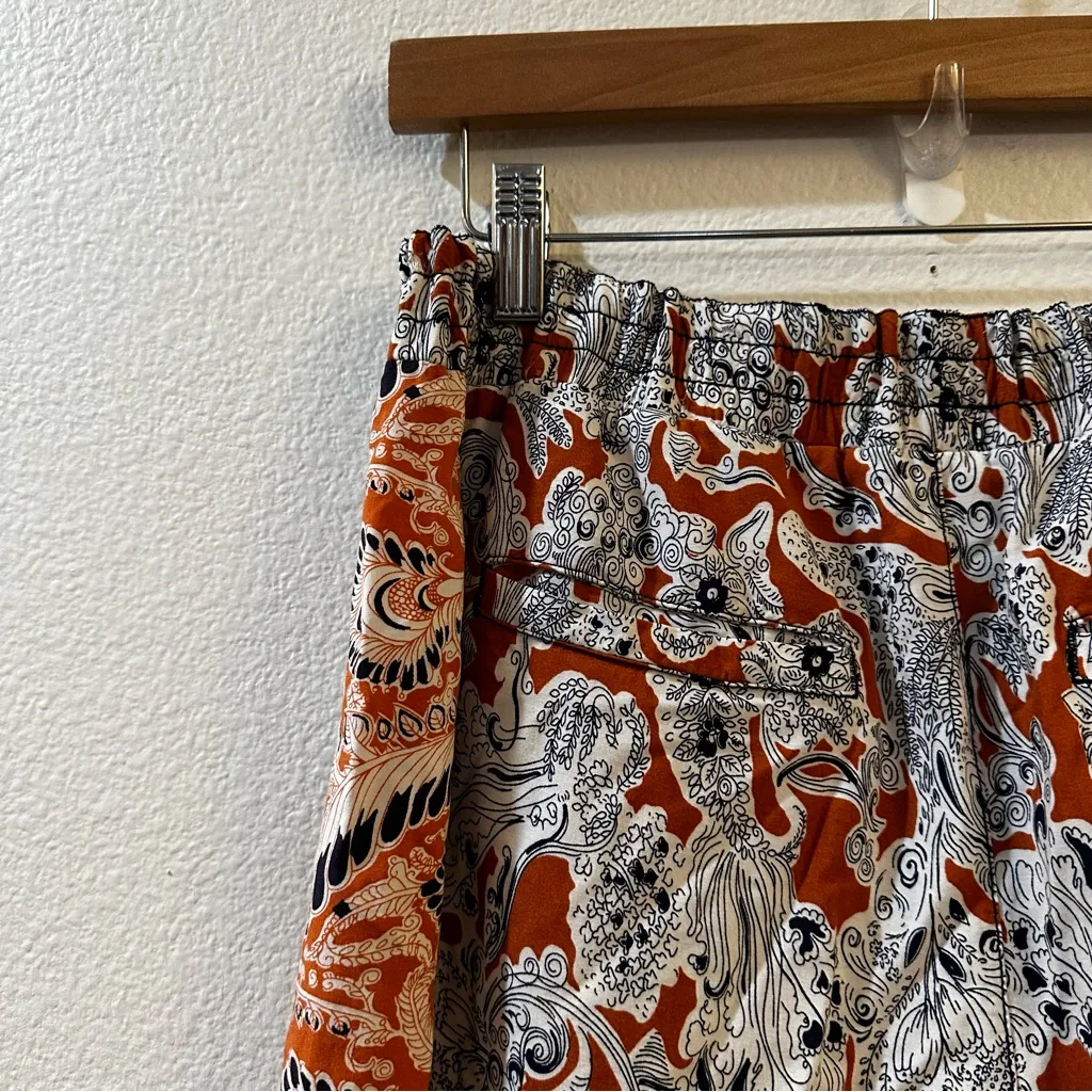 Anthropologie Hei Hei Women's Lalasa Boho Paisley Wide Leg Palazzo Pants Size M - Image 9