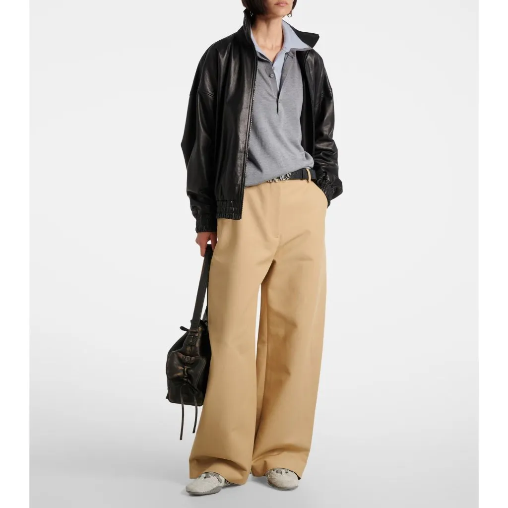 Acne Studios Pommy Satin Pants in Beige 34 New Womens Baggy Trousers - Image 15