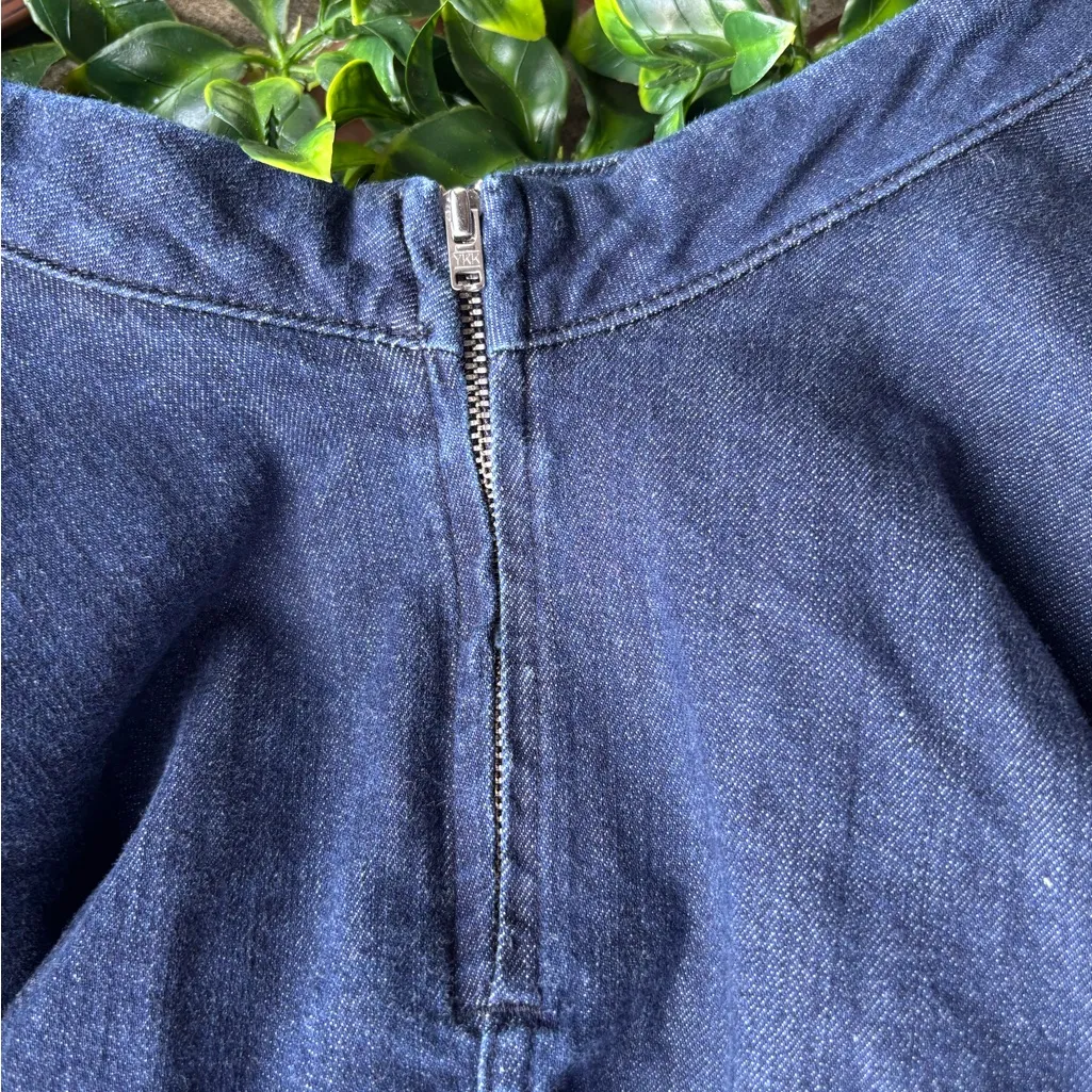 Zara Dark Blue Skater Skirt - Image 3