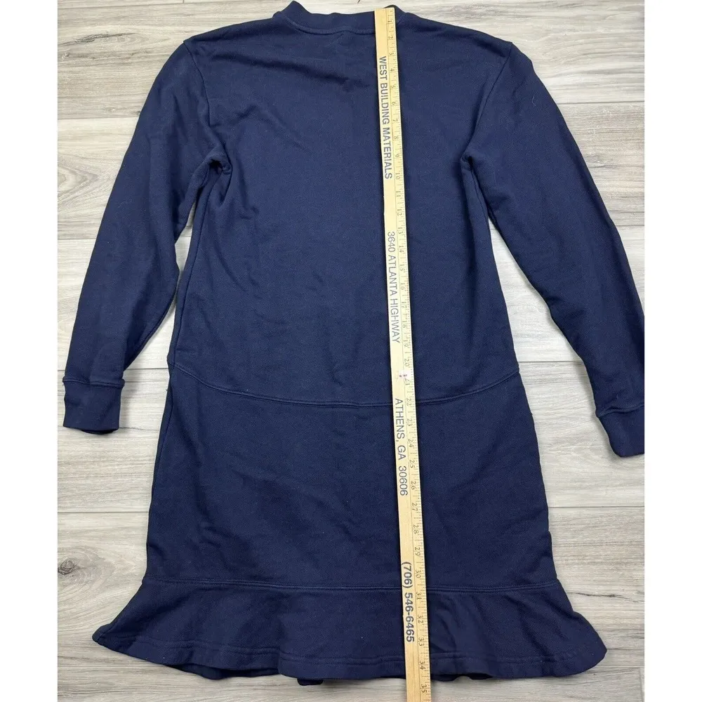 Derek Lam 10 Crosby Camden Dress Sz S Blue Dropped Shoulder Sweatshirt NWOT $295 - Image 9