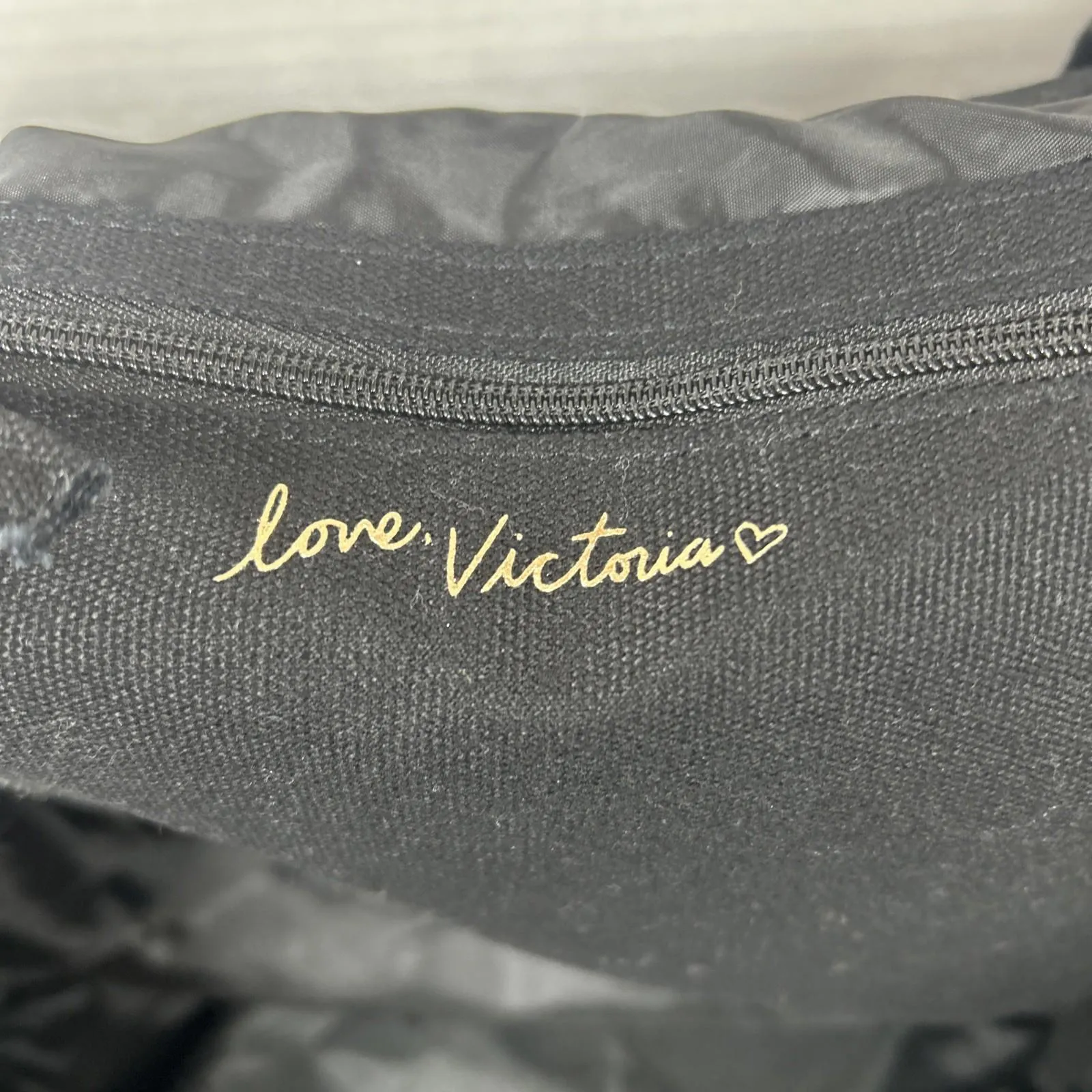 Victoria Secret Black Tote with Love in Red Sequins, Large - Image 7