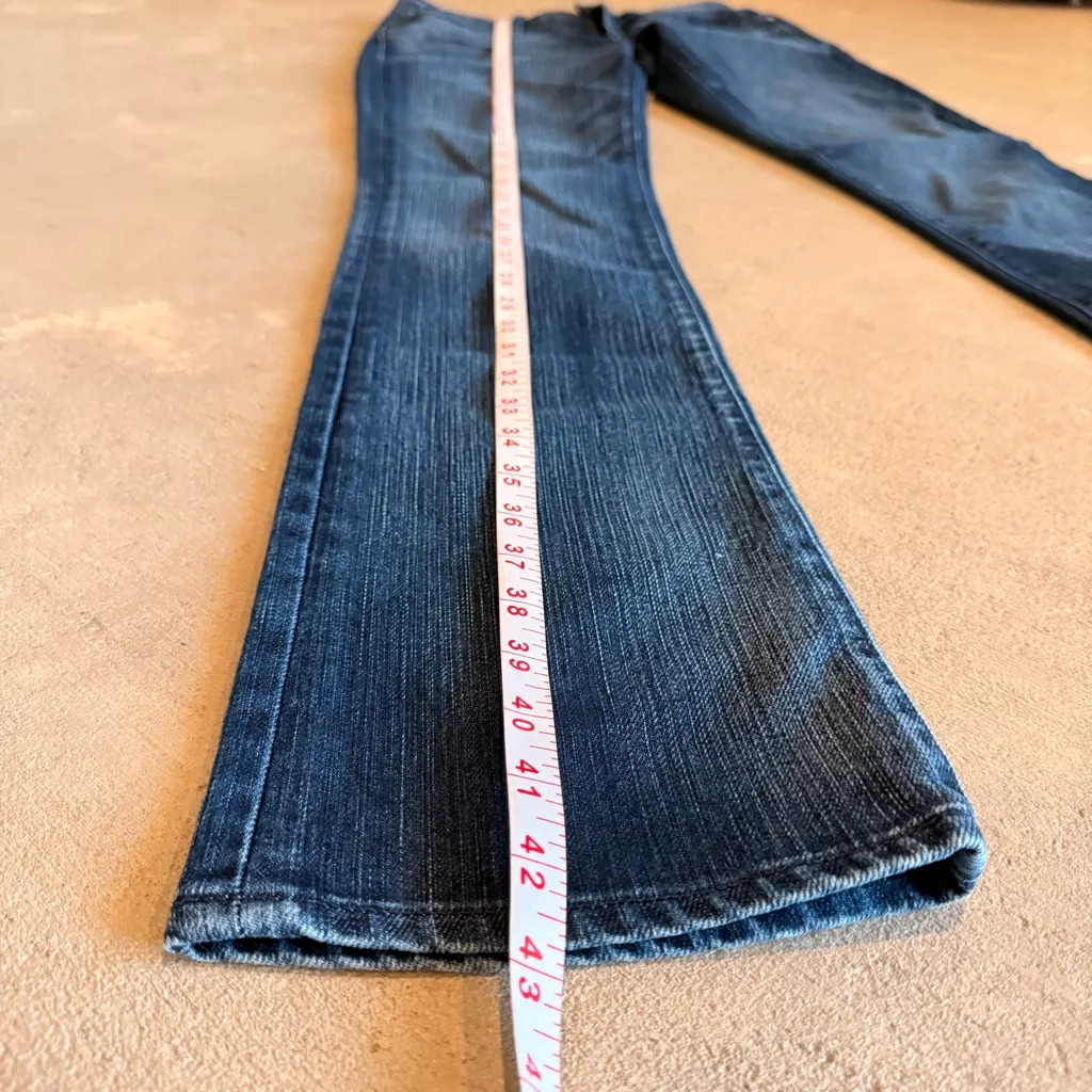 Goldsign Indigo Boot Cut Jeans Blue Size 27 - Image 4