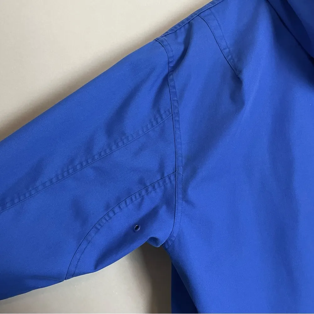 Vintage Pacific Trail Windbreaker Jacket Blue Women Size Large Hood Outdoors 90s - Image 14