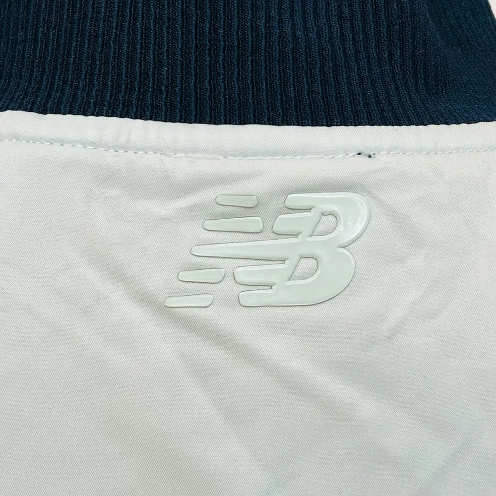 New Balance Heatloft Reversible Bomber Jacket Ocean Air Galaxy Navy Blue Medium - Image 16