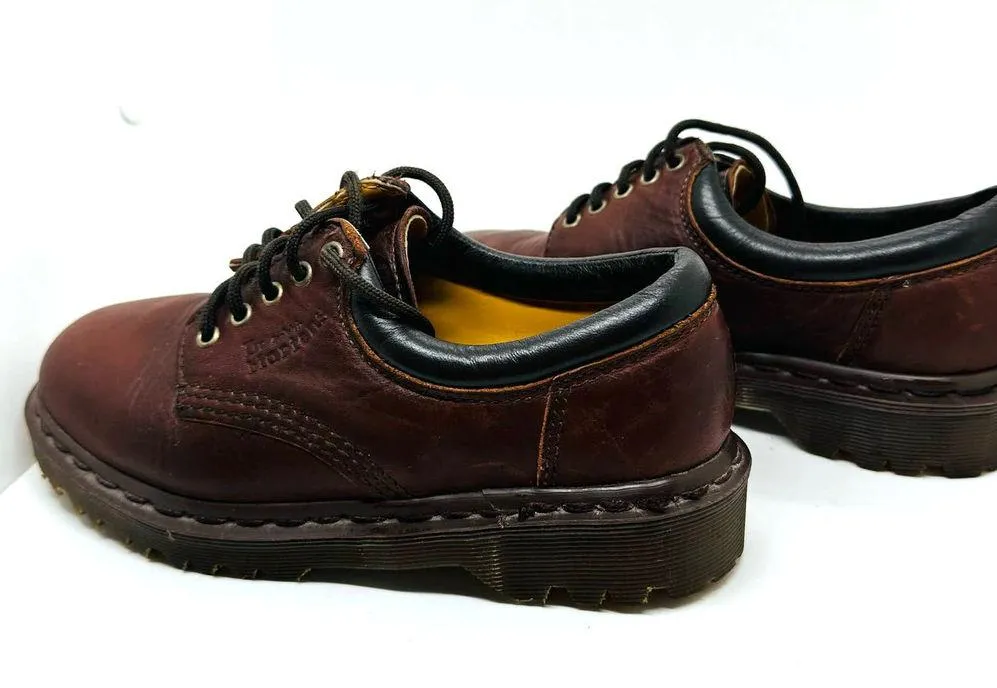 Vintage Doc Martens Brown Lace Up Leather Oxford 5-Eye Lace Up Shoe Size 4 - Image 6