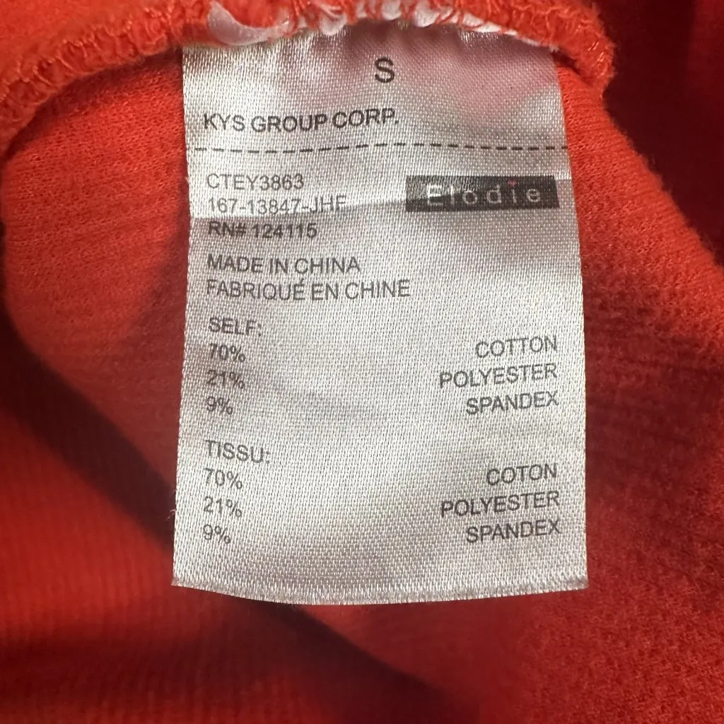 Elodie Sweater Womens Small Long Sleeve Crewneck Pullover Rib Knit Casual Top - Image 8