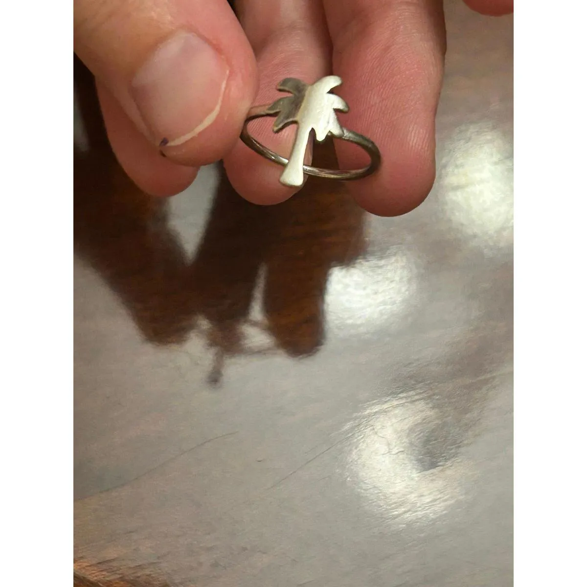 ring band sterling silver 925 beautiful unique lot a74 size 4.75 - Image 3