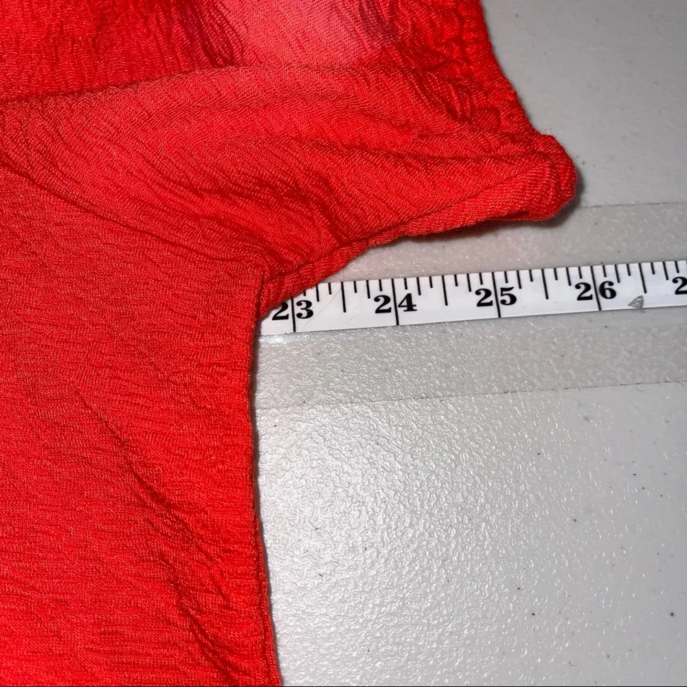 A NEW DAY RED PUFFED SLEEVE RAISED DESIGN SIZE XL - Image 3