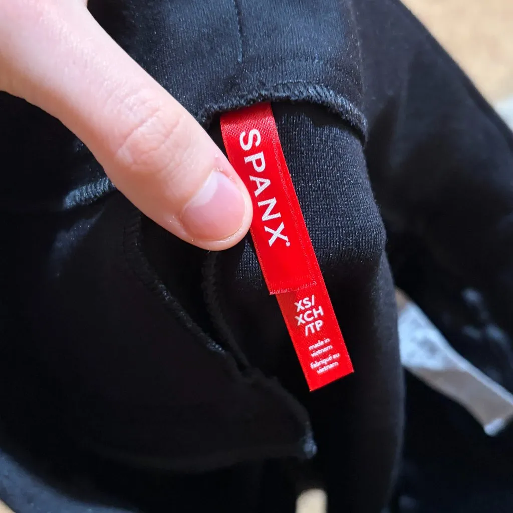 Spanx Perfect Pant Ponte Wide Leg Trousers Black - Image 4