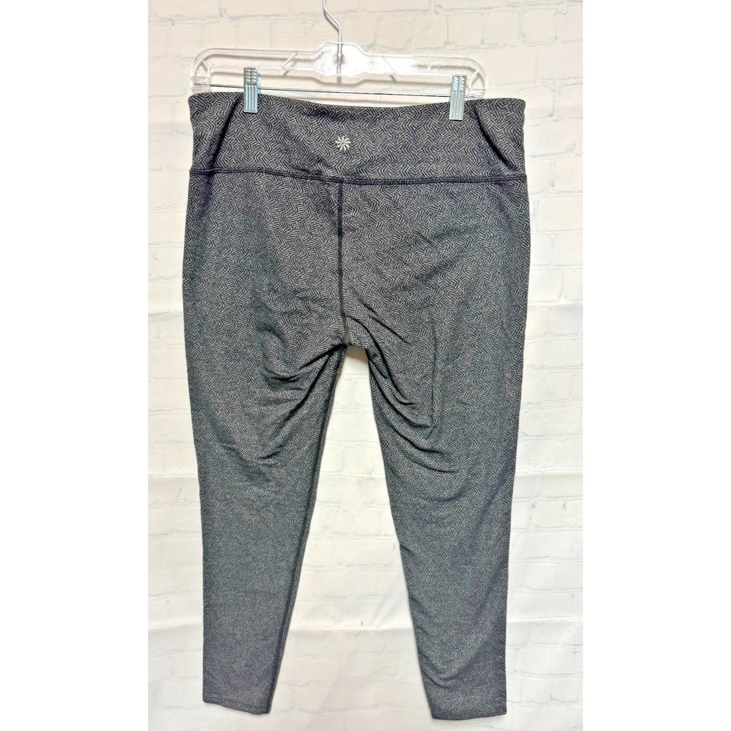 Athleta Leggings Women’s Large Chaturanga Heather Gray Black - Image 5