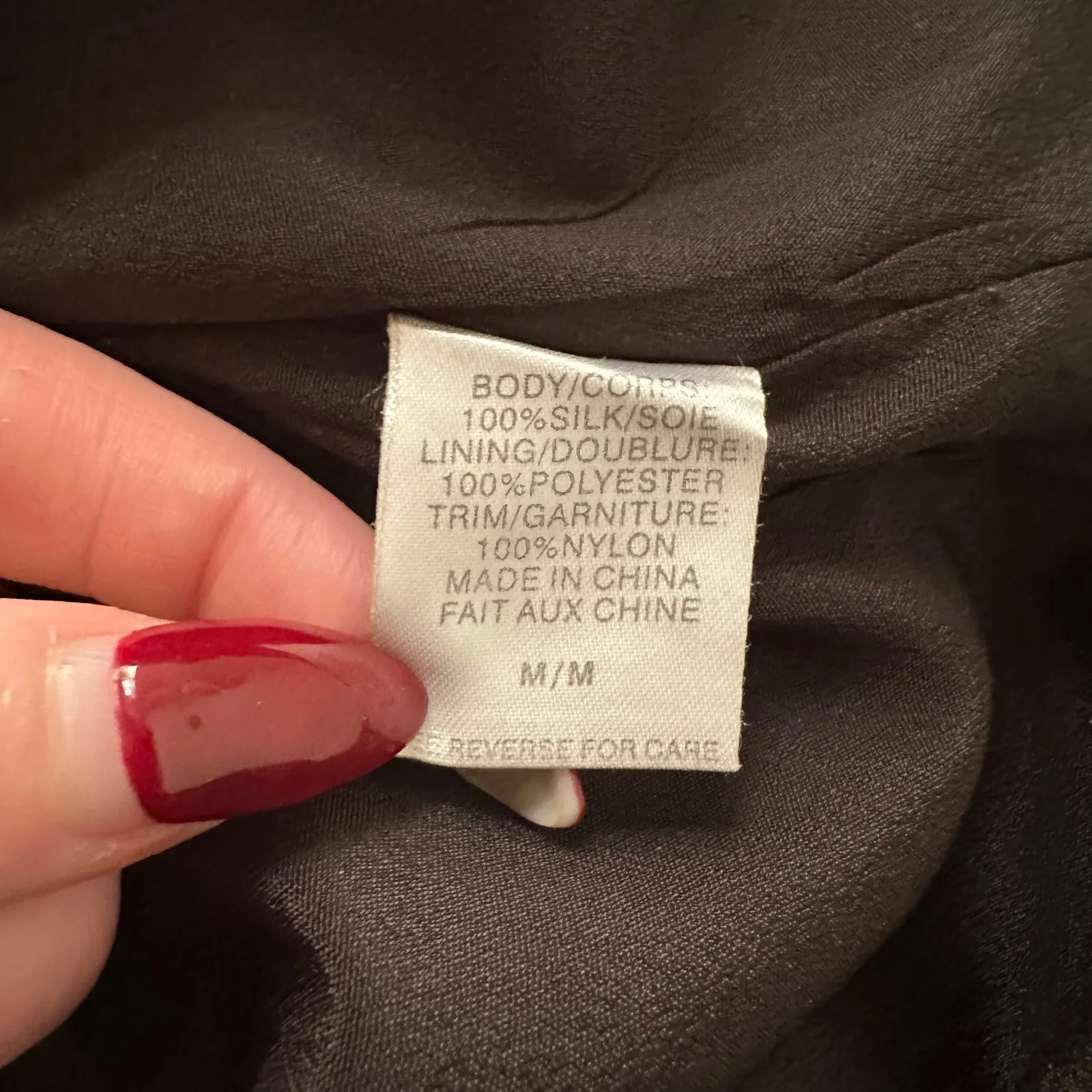 Cami NYC black silk lace back sleeveless tank top size M - Image 7