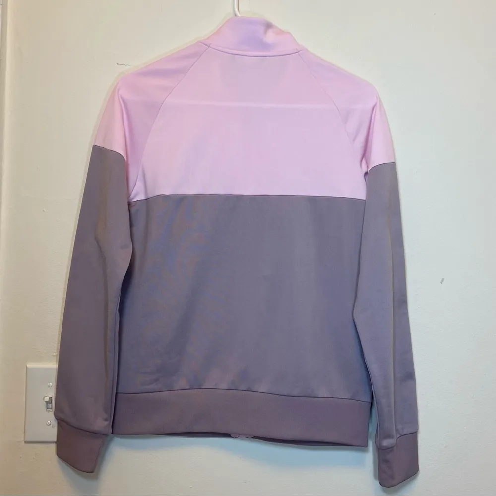 Adidas | Essentials Colorblock Tricot Full Zip Track Jacket Purple/Pink Sz Small - Image 10